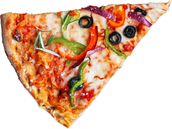 Italian Pizza Cutout Isolated